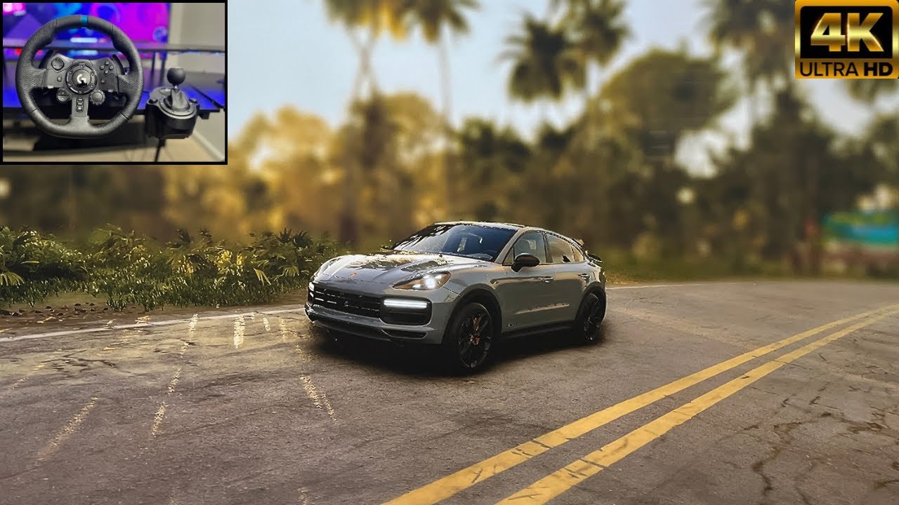 Porsche Cayenne Turbo GT | Crew Motorfest | Steering wheel + shifter gameplay