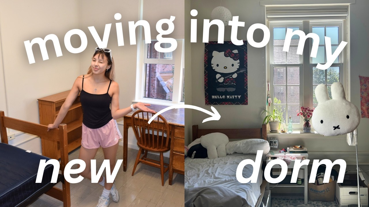 moving into my junior year dorm! ⋆｡°✩ ⋆ clean, decorate & organize with me