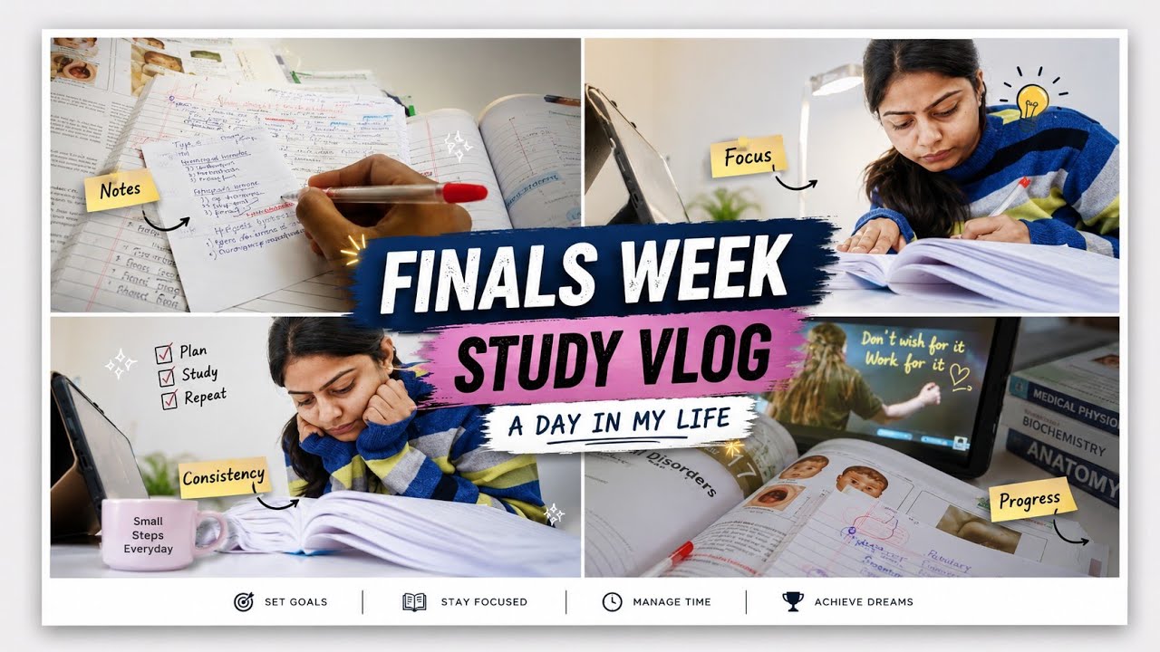 Study With Me for University Exams ✨ | Nursing Student | Focus & Motivation