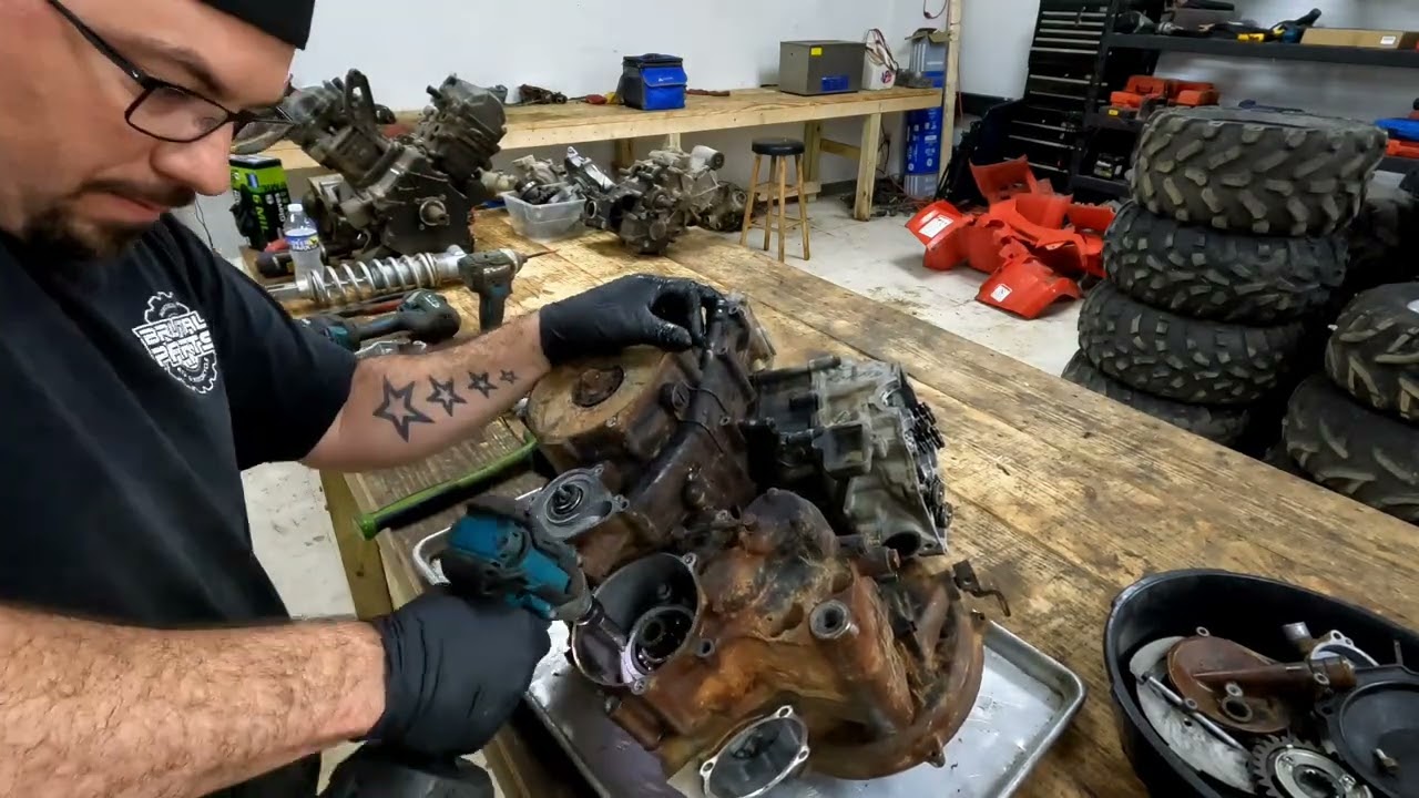 Engine Teardown Time-Lapse: Kawasaki Brute Force 750