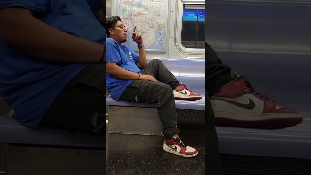 Friday night/New York City Subway