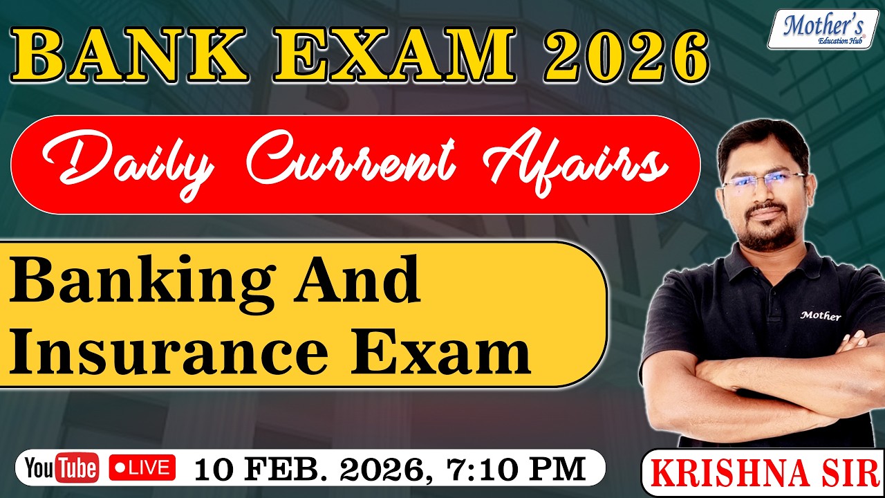 Bank Exam 2026 | Daily Banking Current Affairs | Banking & Insurance Exams | Krishna Sir Live