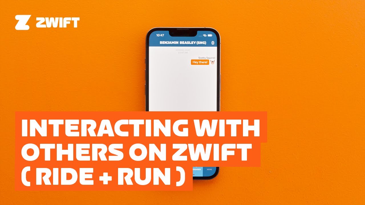 Interacting with Others on Zwift