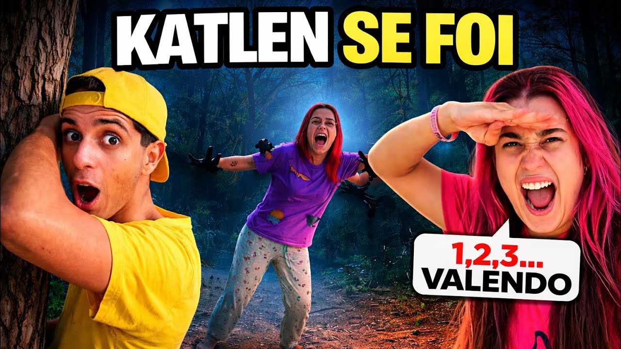 ACAMPAMOS EM UMA FLORESTA ASSOMBRADA *Esconde esconde