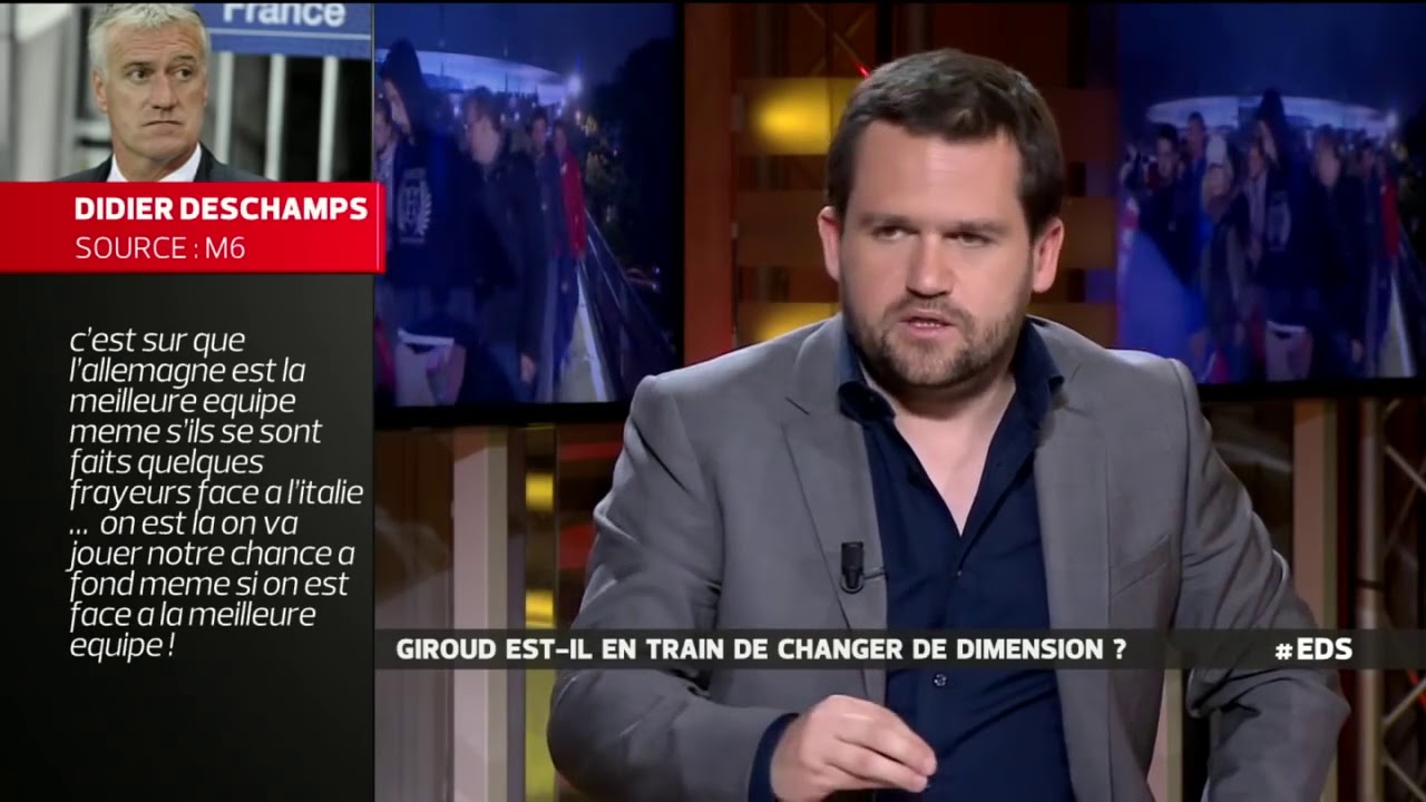 Dispute entre Johan Micoud et Sébastien tarrago dans l'équipe du soir sur Benzema