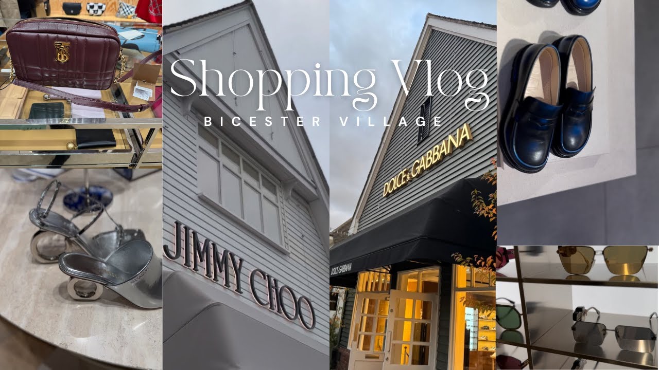 SHOPPING VLOG: BICESTER VILLAGE | 50% OFF DESIGNER | LOEWE, JIMMY CHOO, D&G, VERSACE, FENDI, LOUBS…