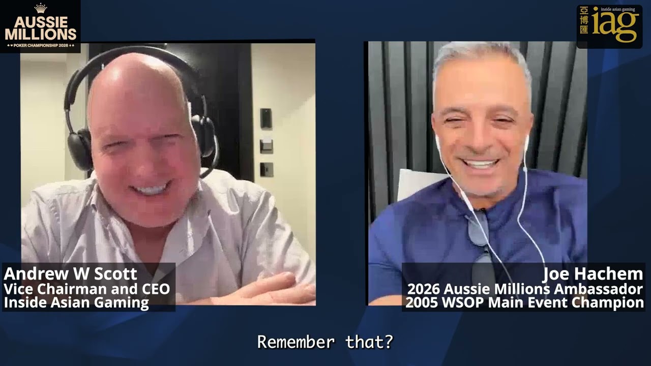 Joe Hachem, World Series of Poker Champion, on the 2026 Aussie Millions