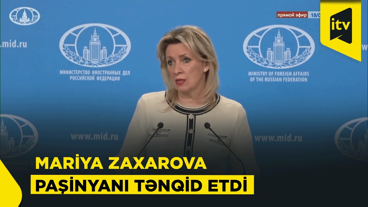 Zaxarovadan Paşinyana mesaj: “Belələri şahmatda özünə qalib gəlir”