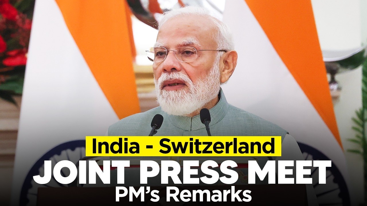 PM Modi's remarks during the joint press meet with President of the Swiss Confederation Guy Parmelin