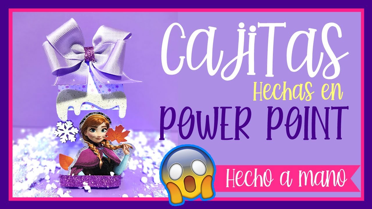 Caja hecha en POwer Point Transparente con luz -  Hecha a Mano - Manualidades Fáciles