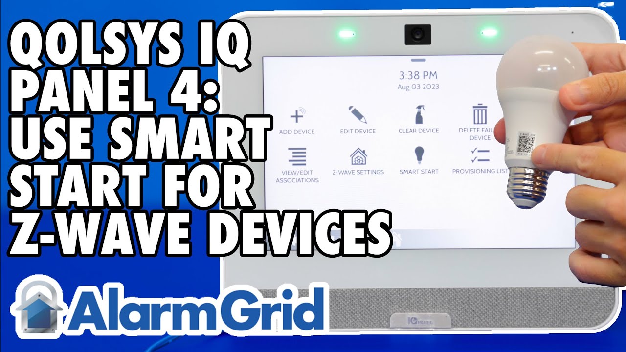 Qolsys IQ Panel 4: Use SmartStart to Include Z Wave Devices