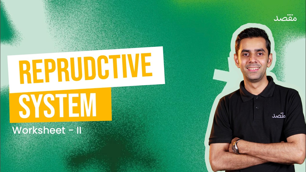 Reproductive System Worksheet - II | MDCAT 2026