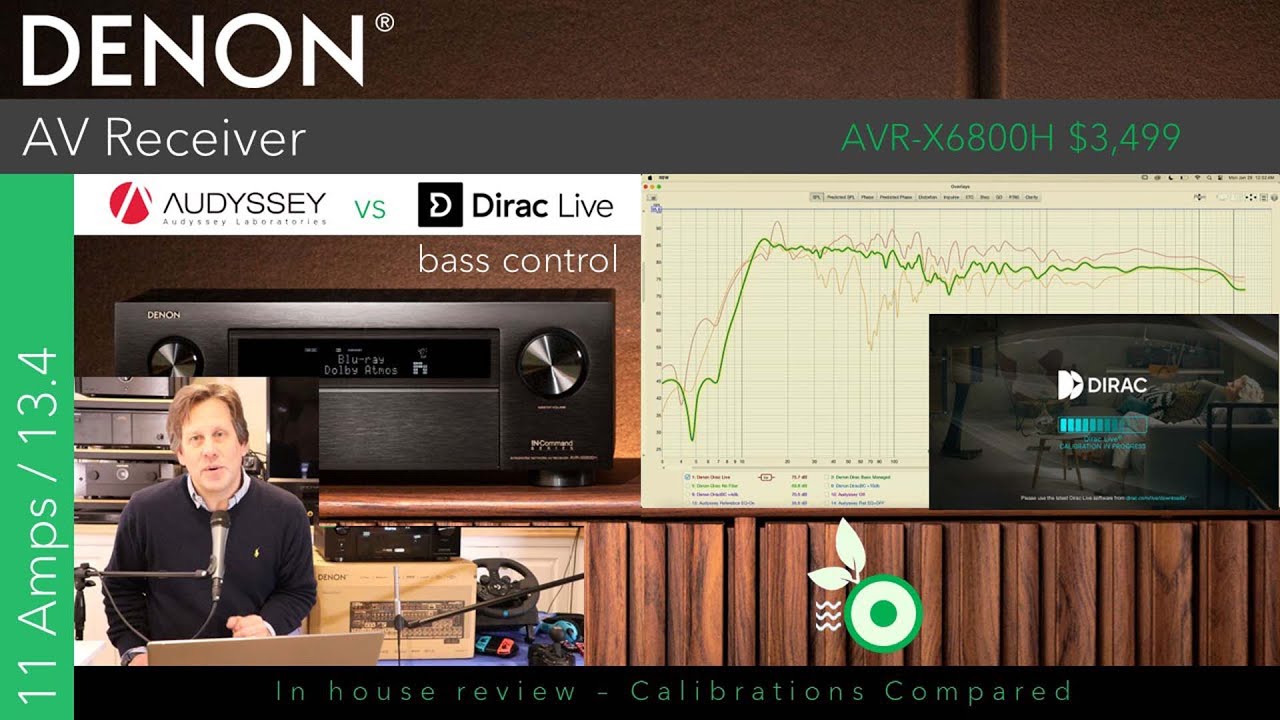 Denon AVR-X6800H Xpress Review Audyssey and Dirac Calibrations Compared