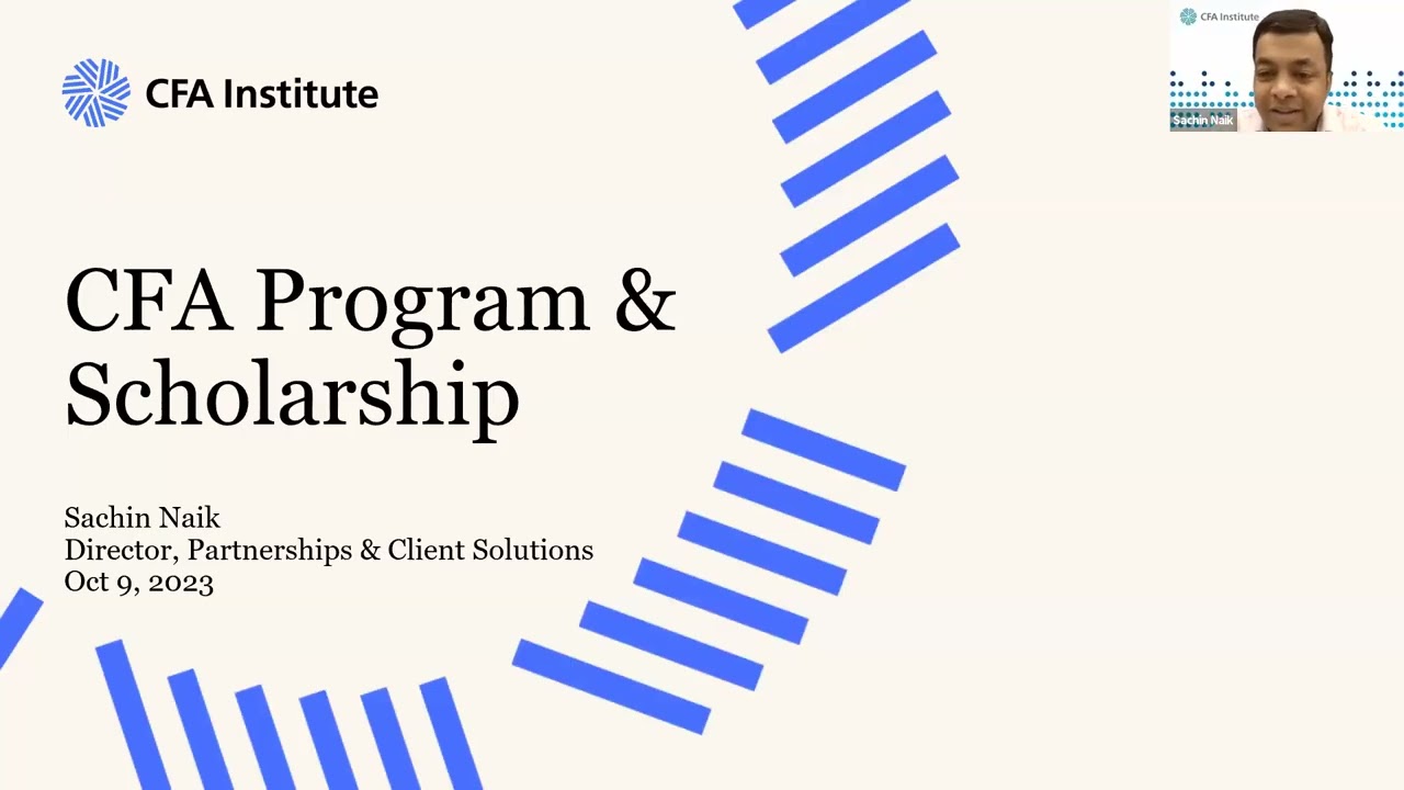 Information Session-CFA Program & Scholarships