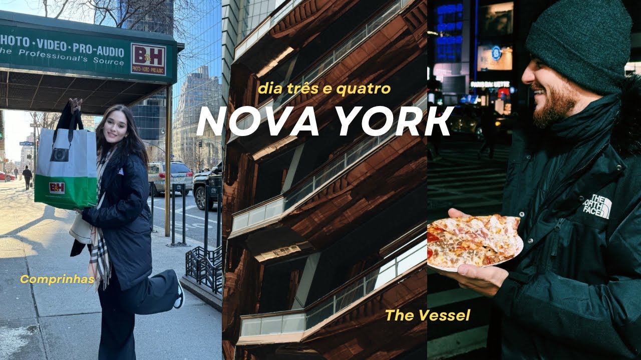 VLOG EM NOVA YORK: Vessel, The Edge, World Trade Center & mais ❄️🗽 | Larissa Baziotti