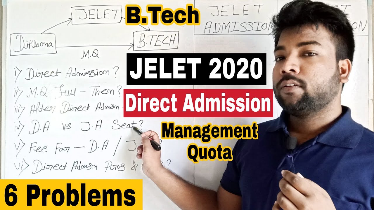 JELET 2020 Direct Admission 6 Major Problems | Management Quota is Right Option or Not? Clear Doubts