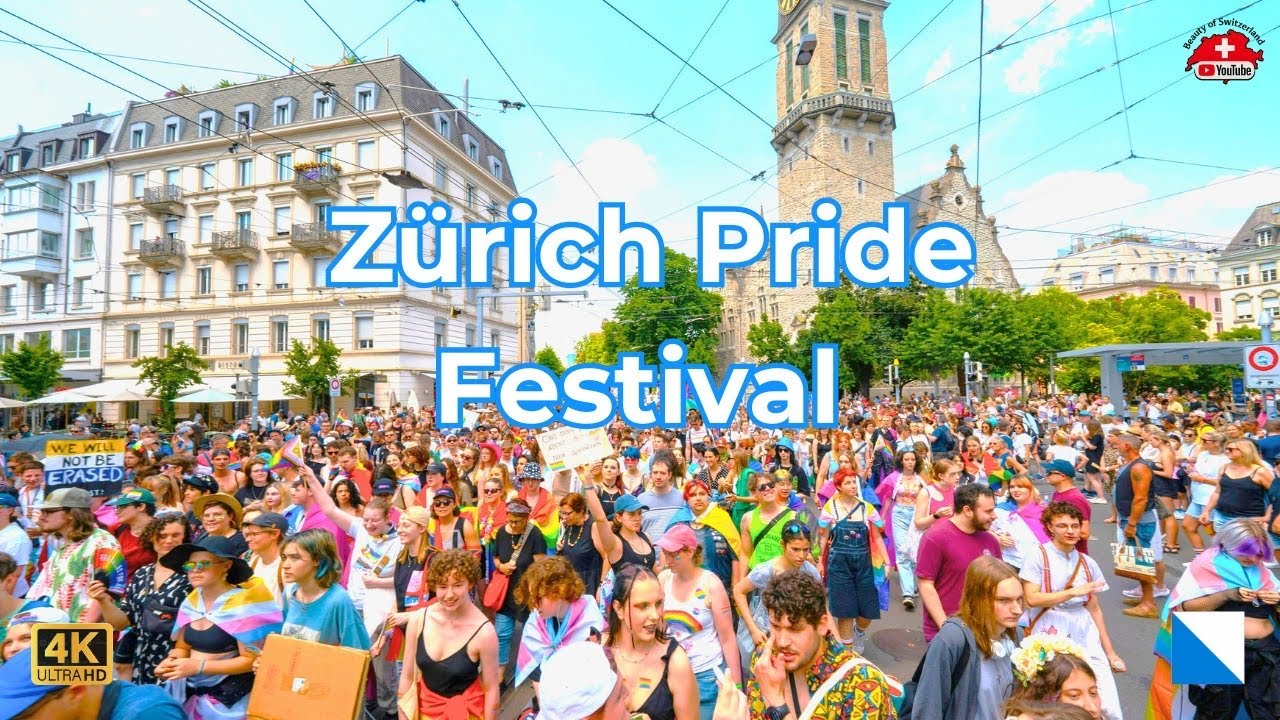 🌈 Zürich Pride Festival 2025 | Colorful Parade, Music & Love in the Heart of Zurich part 1