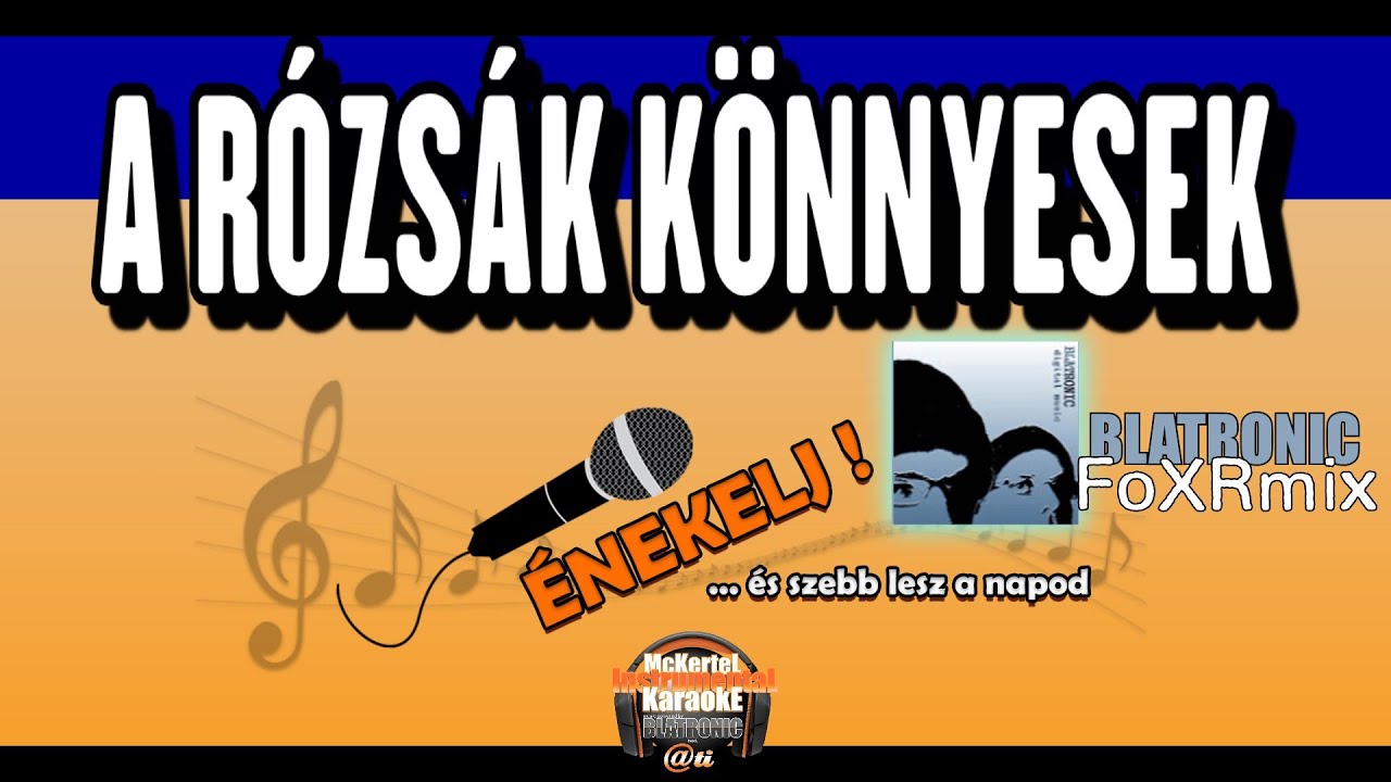 🎵🎹A R&oacute;zs&aacute;k K&ouml;nnyesek (INSTRUMENT/Dalsz&ouml;veges Vide&oacute;val) Blatronic FoXRmix