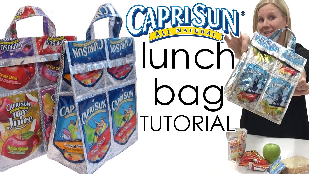 Capri Sun lunch bag TUTORIAL || craft sew DIY
