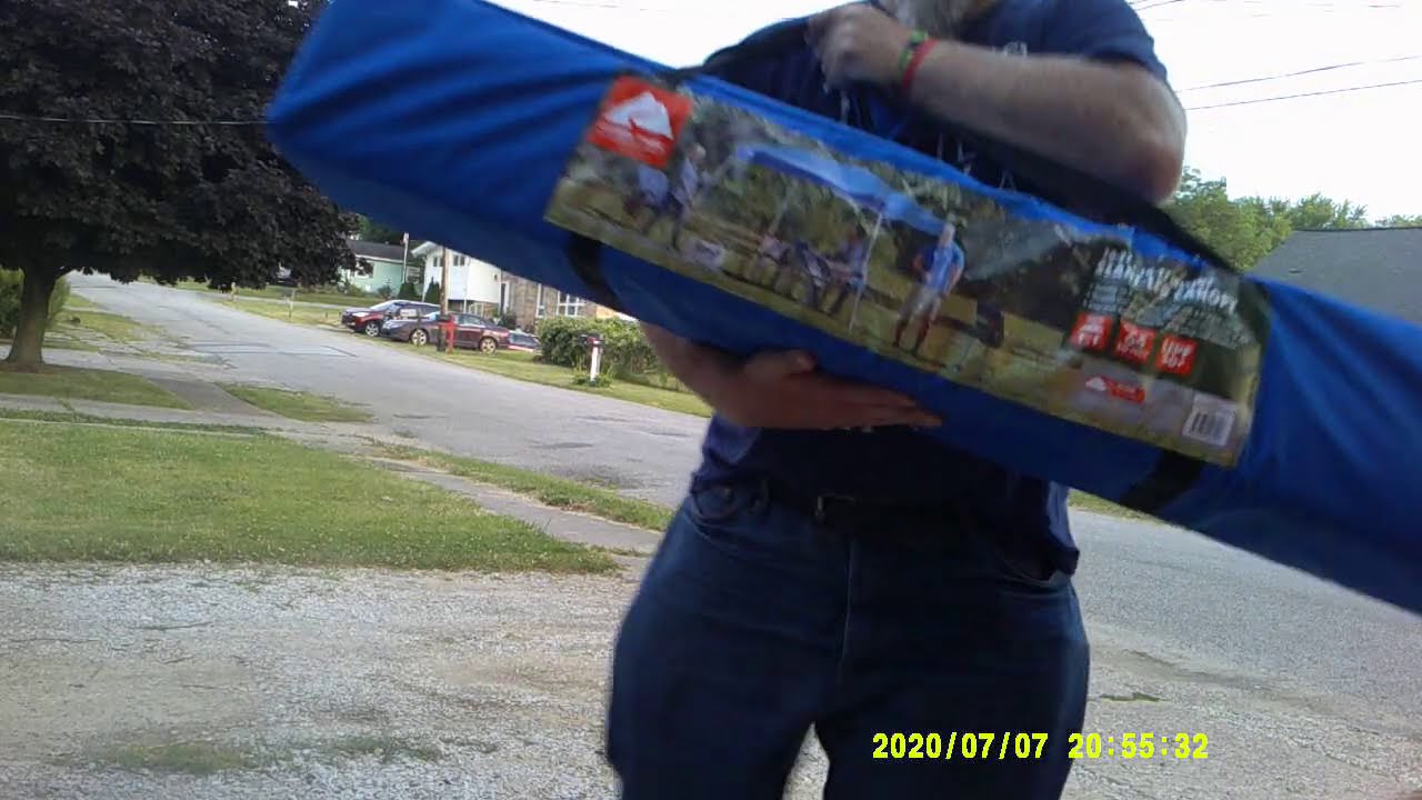 06 07072020 Ozark Trail 10' x 10' Slant Leg canopy set up and review