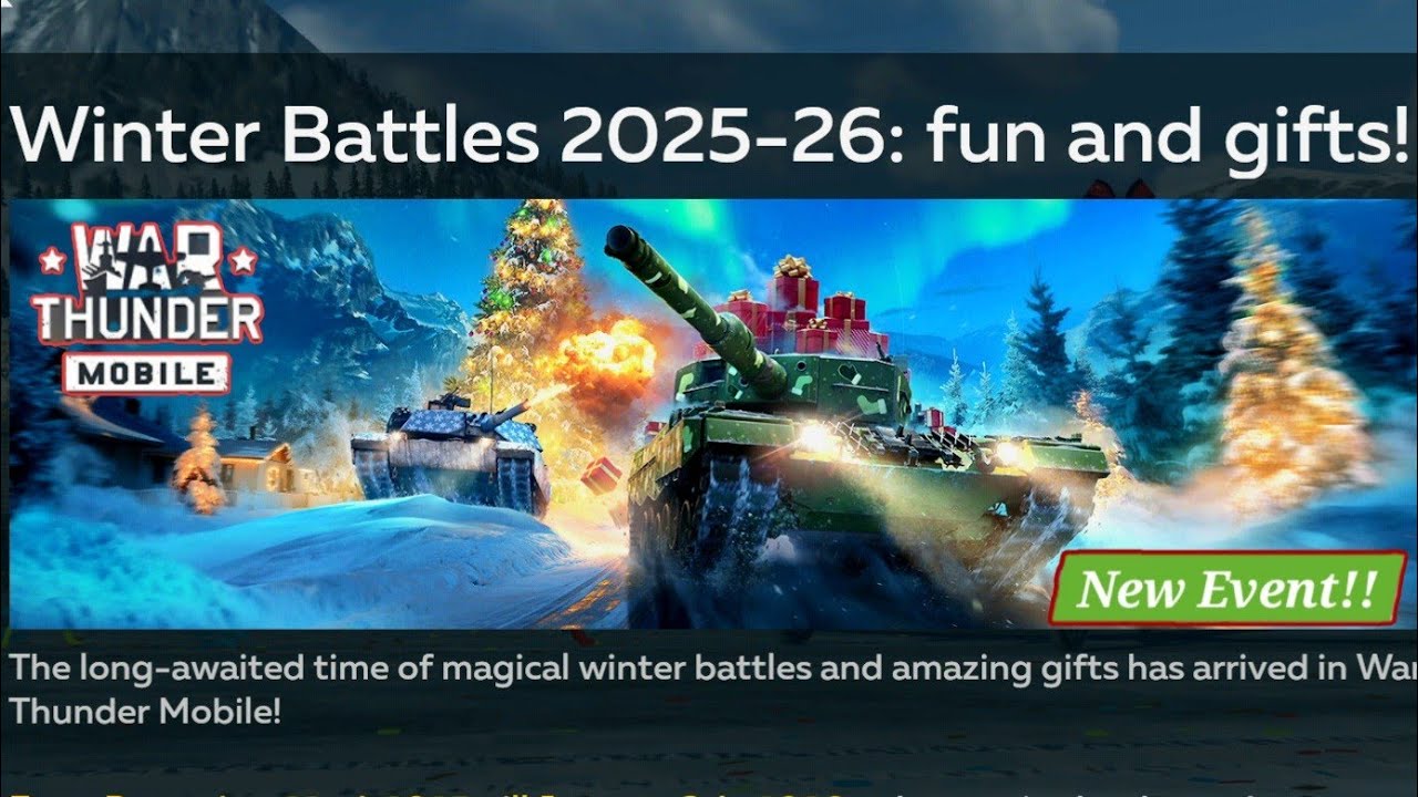 War Thunder Mobile | Holliday Season - Leopard 2A4 - Christmas Event gameplay 