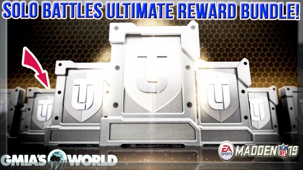 SOLO BATTLES ULTIMATE REWARD PACK OPENING! AM I GLITCHY OR NAW? MADDEN 19 ULTIMATE TEAM PACK OPENING
