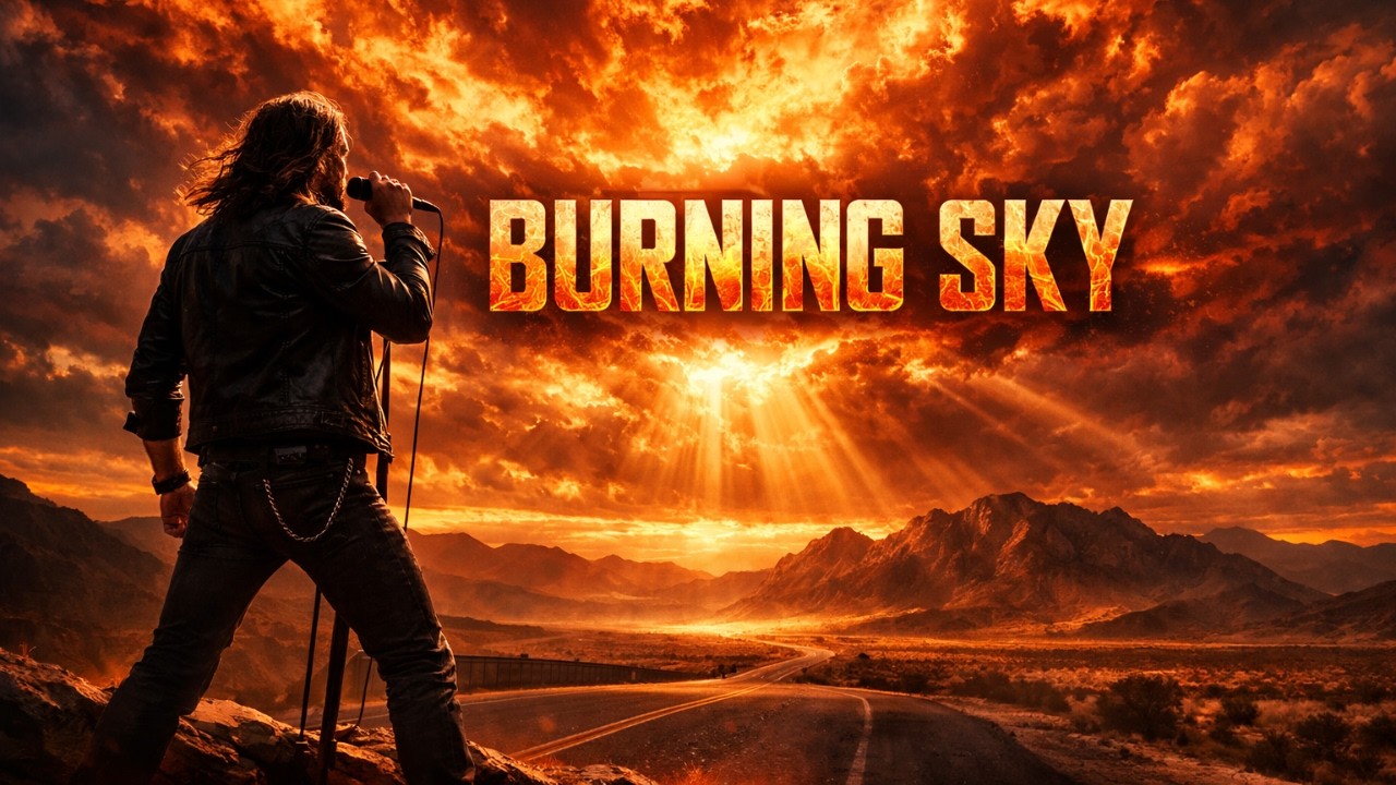 Burning Sky | Epic Blues Rock Anthem | Roadfire Rock Original Song