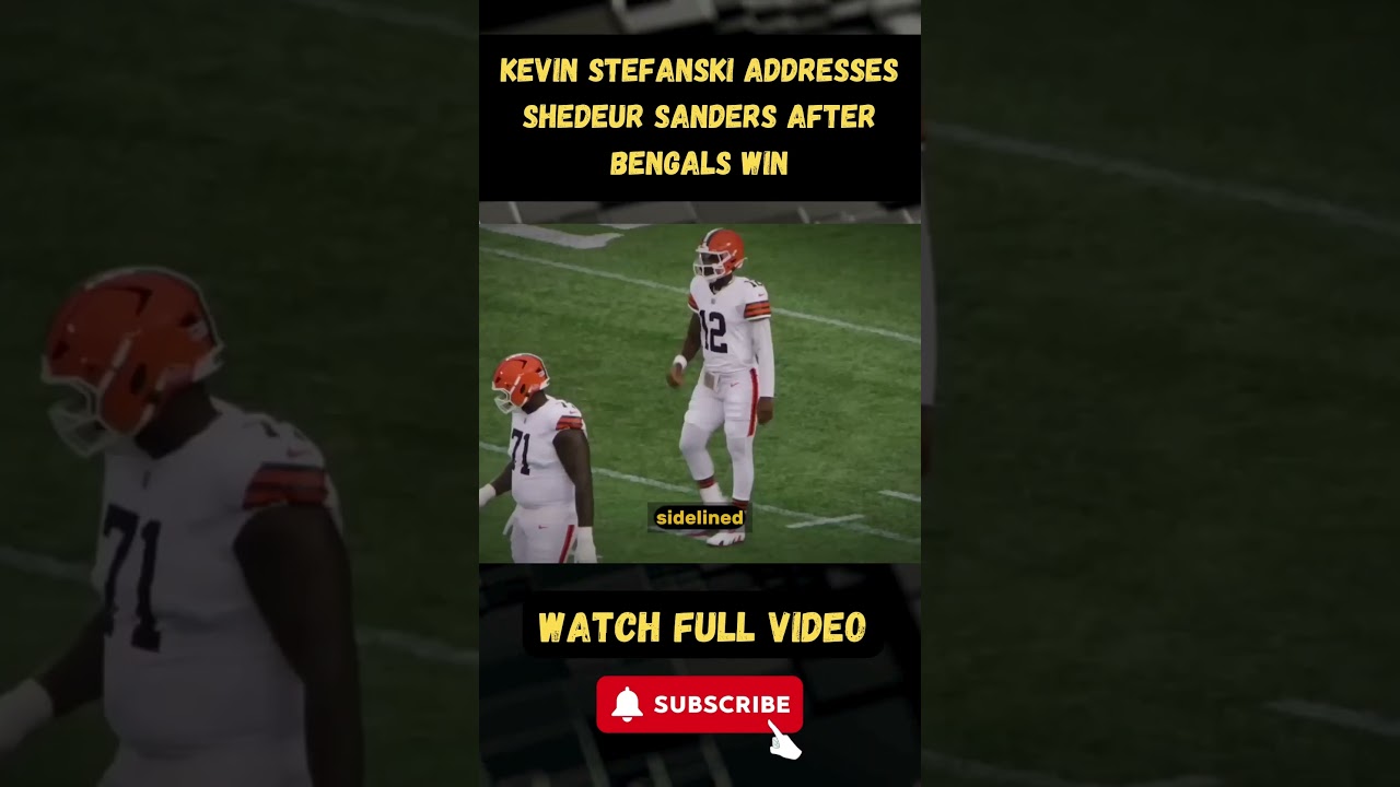 Kevin Stefanski Addresses Shedeur Sanders After Bengals Win part 1