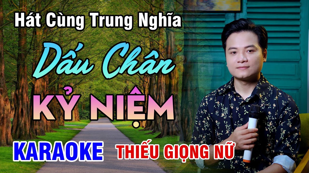 KARAOKE SONG CA | DẤU CHÂN KỶ NIỆM | Bản Bolero Ngọt Ngào - Thiếu Giọng Nữ | 4K