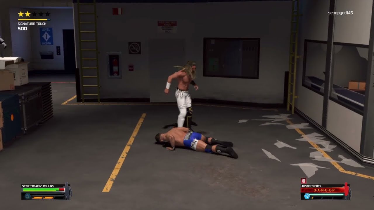 Seth “Freakin Rollins Attacks Austin Theory Backstage Brawl | WWE 2K25