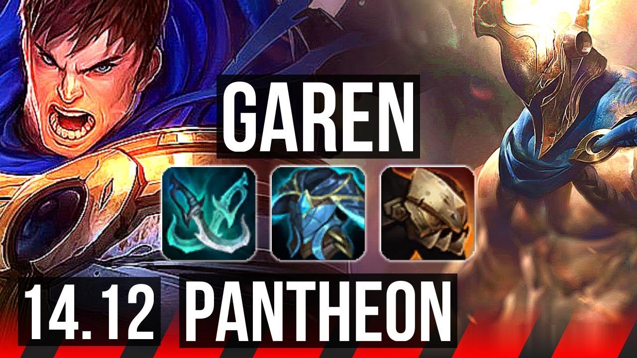 GAREN vs PANTHEON (TOP) | 8/1/7, 900+ games, Legendary | EUW Grandmaster | 14.12