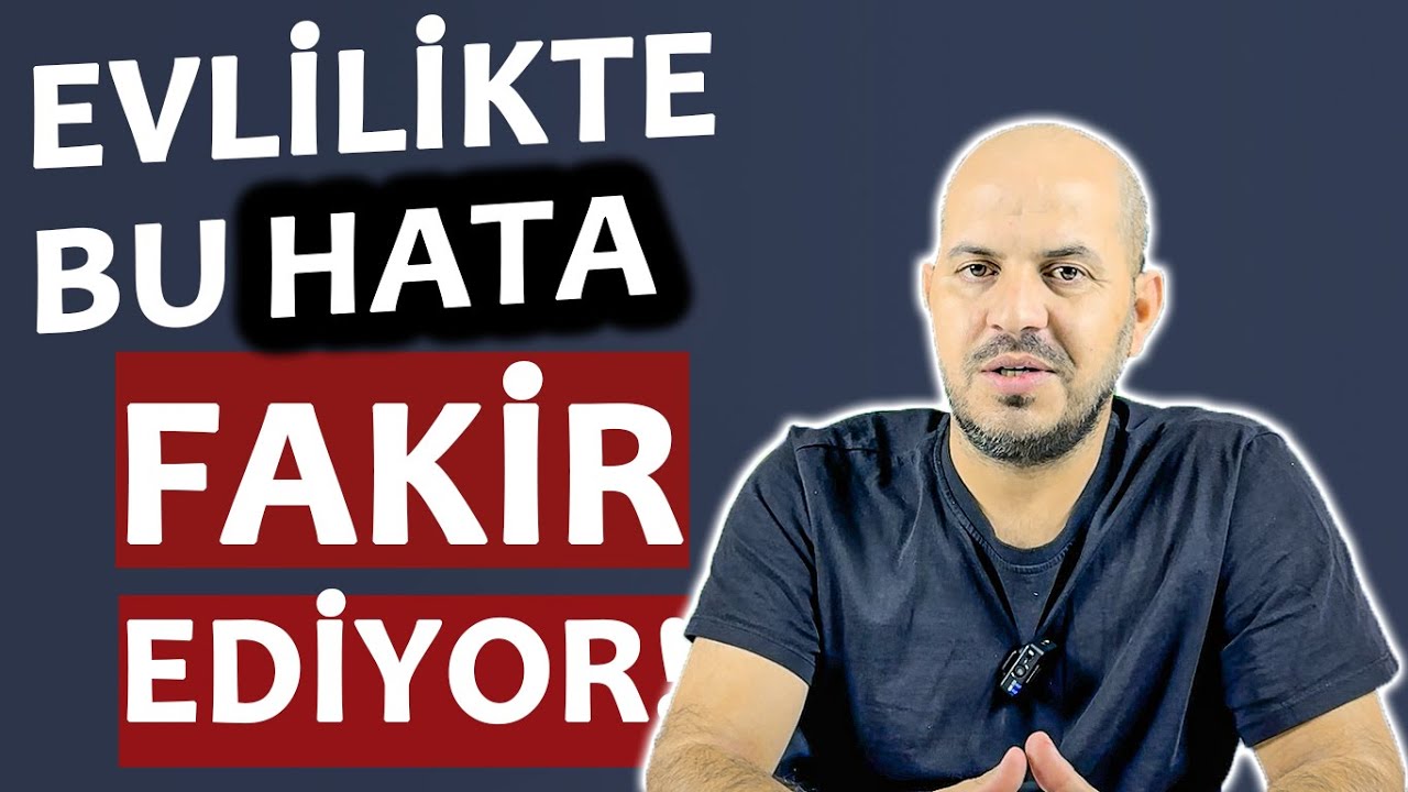 Evlilikte Dayanışma Fakirleştirir  I MEHMET NEBİOĞLU