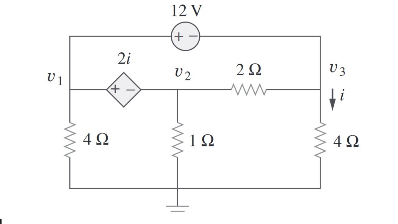 Analisis nodal Ejercicio 3.20 - leyes de corrientes de kirchhoff - LCK