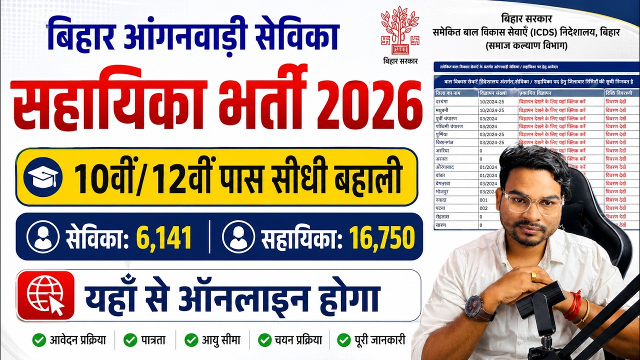 Bihar Anganwadi Vacancy 2026🔥 22000+ Official Update + Apply Date यहाँ से होगा ऑनलाइन | Umesh Talks