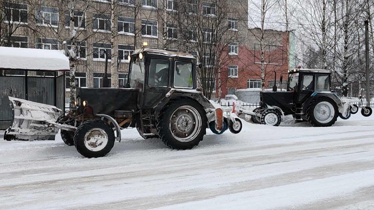 Очистка дорог от снега 309 часть