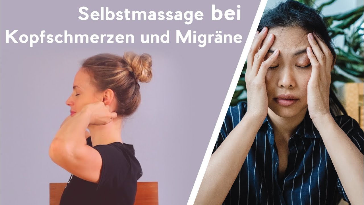 Selbstmassage Techniken gegen Kopfschmerzen -Angeleitet durch Physiotherapeutin (Mitmach Video)