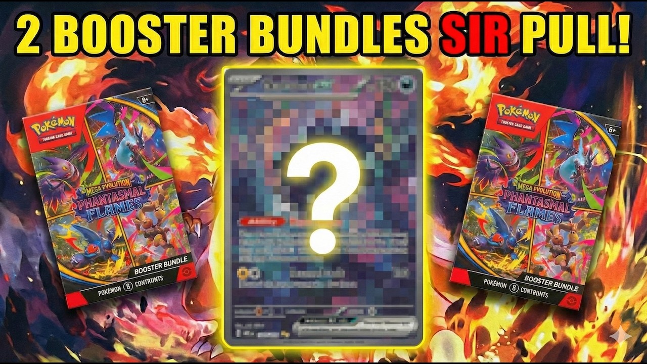 🔥SIR PULLED!🔥+ Phantasmal Flames Booster Bundle Opening