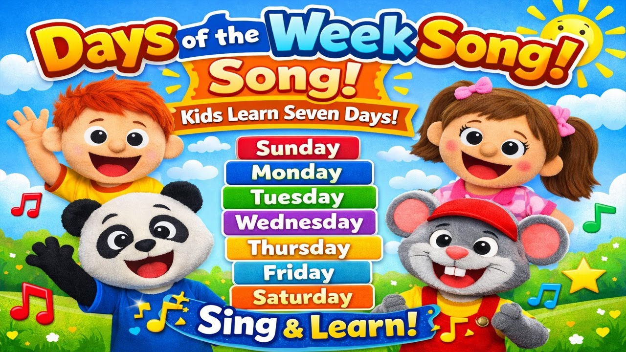 Days of the Week Song | Kids Learn Seven Days | Super Simple Kids Songs