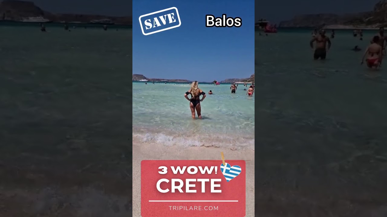 Crete Greece 3 beautiful Beaches ⛱️ #touristdestinations #cretegreece #beach