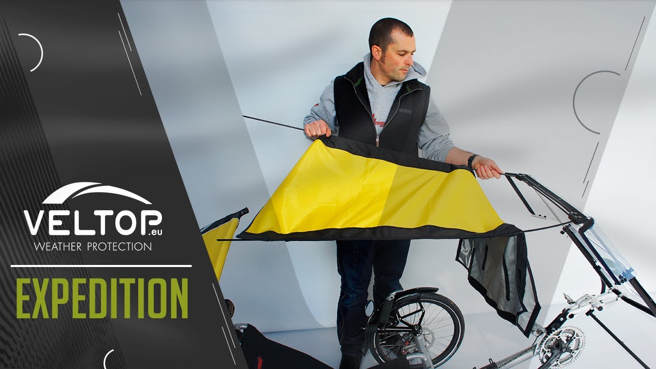 VELTOP EXPEDITION - Gebrauchs-und Montage anweisung für Regendach für Liegerad