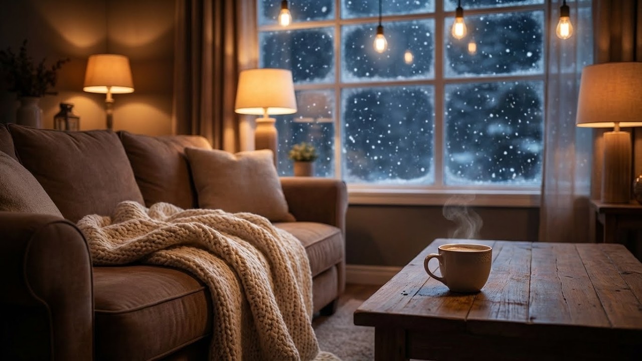 Cozy Winter Living Room Jazz ☕❄️ | Soft Jazz to Relax & Unwind