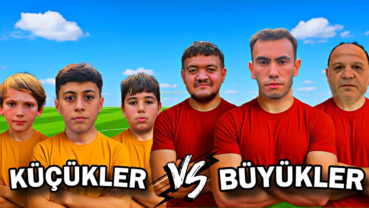 KÜÇÜK FUTBOLCULAR VS BÜYÜKLER MAÇ! -Fırtına çıktı!!