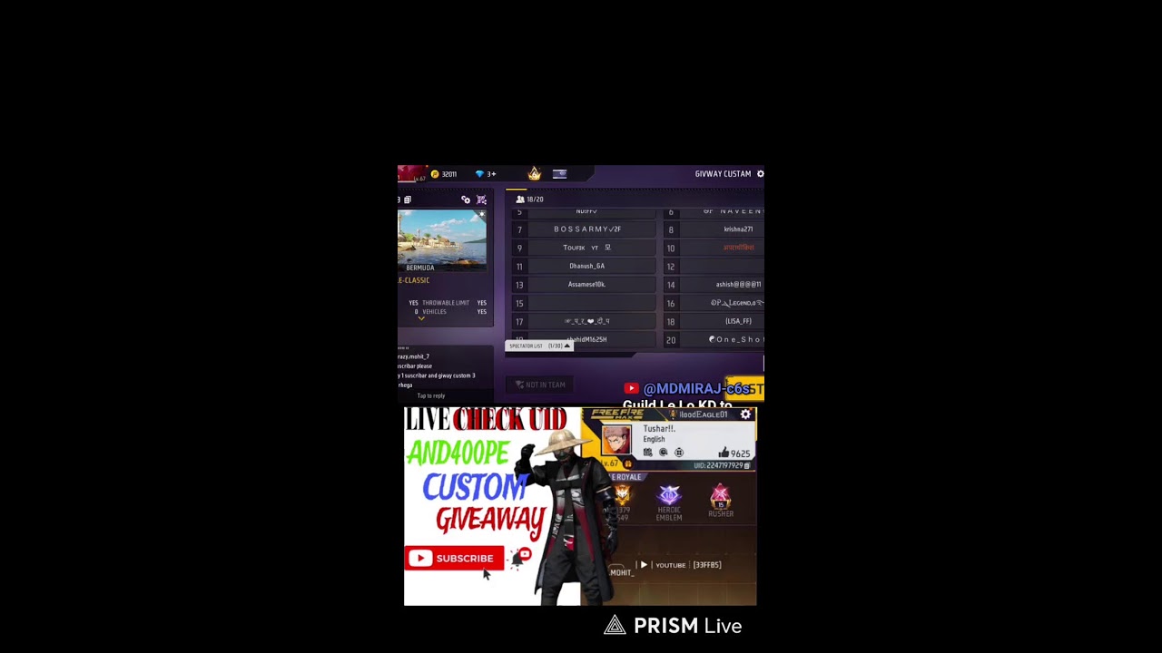 crazy mohit live UID check