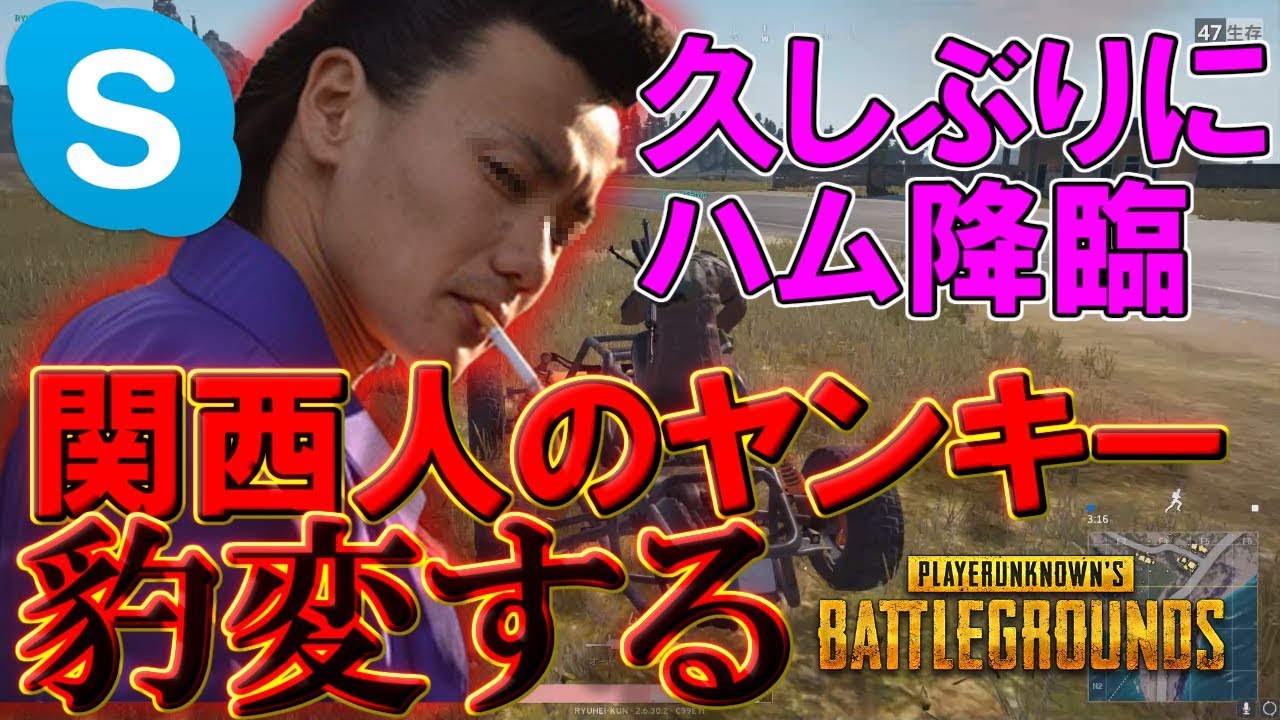 スカちゃんでハムが関西人ヤンキーを怒らせた結果wwwwww【PUBG】【PLAYERUNKNOWN'S BATTLEGROUNDS】【ハイグレ玉夫】