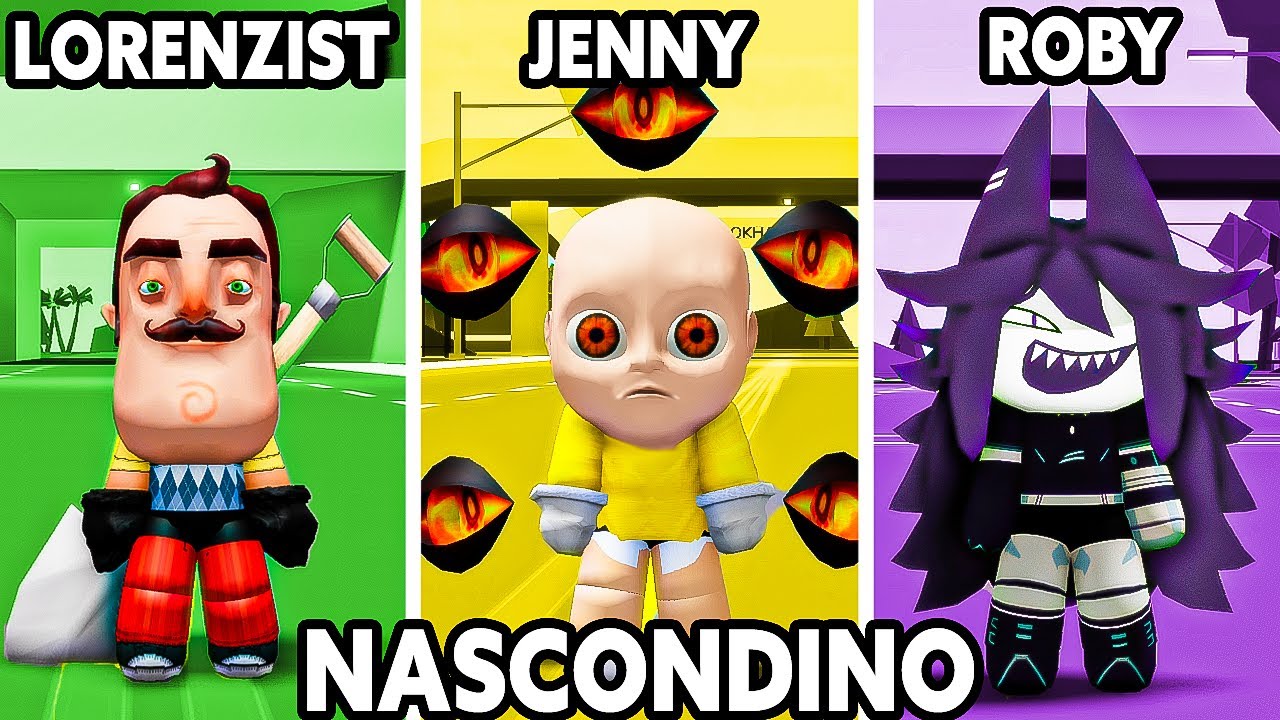 NASCONDINO SU BROOKHAVEN CONTRO TUTTI I BABY MOSTRI SU ROBLOX!