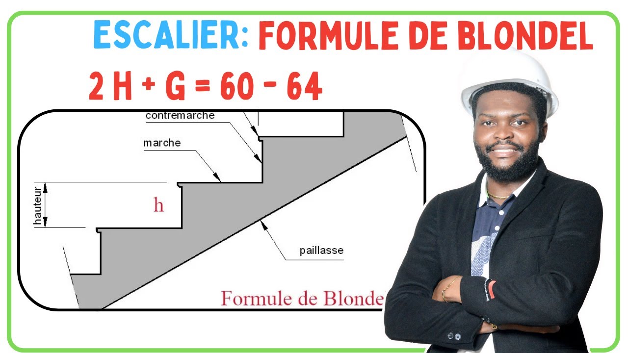 COMMENT CALCULER LA FORMULE DE BLONDEL POUR ESCALIER