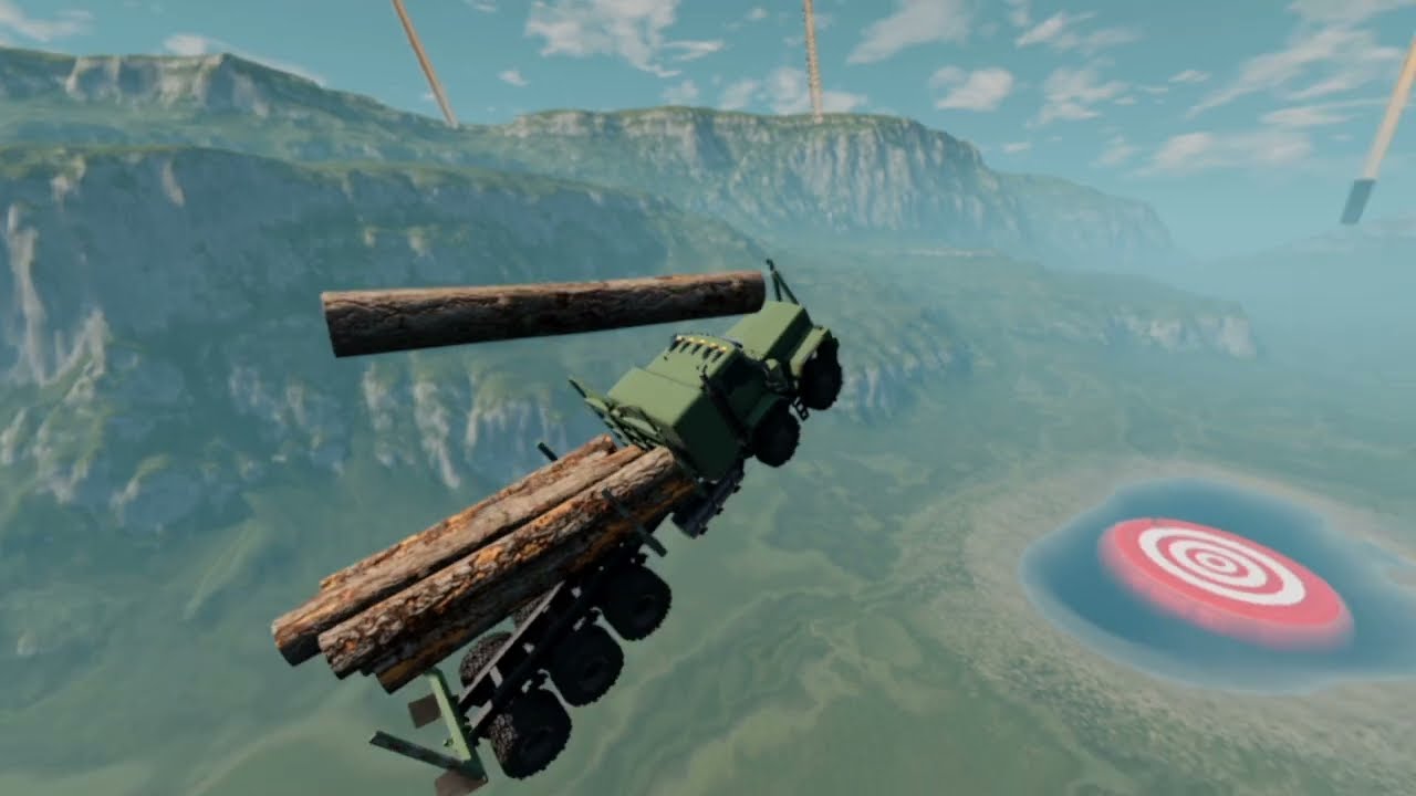 💥🚚 Insane Flying Truck Ramp Smashes! 🦅🎯🔥#beamngdrive 