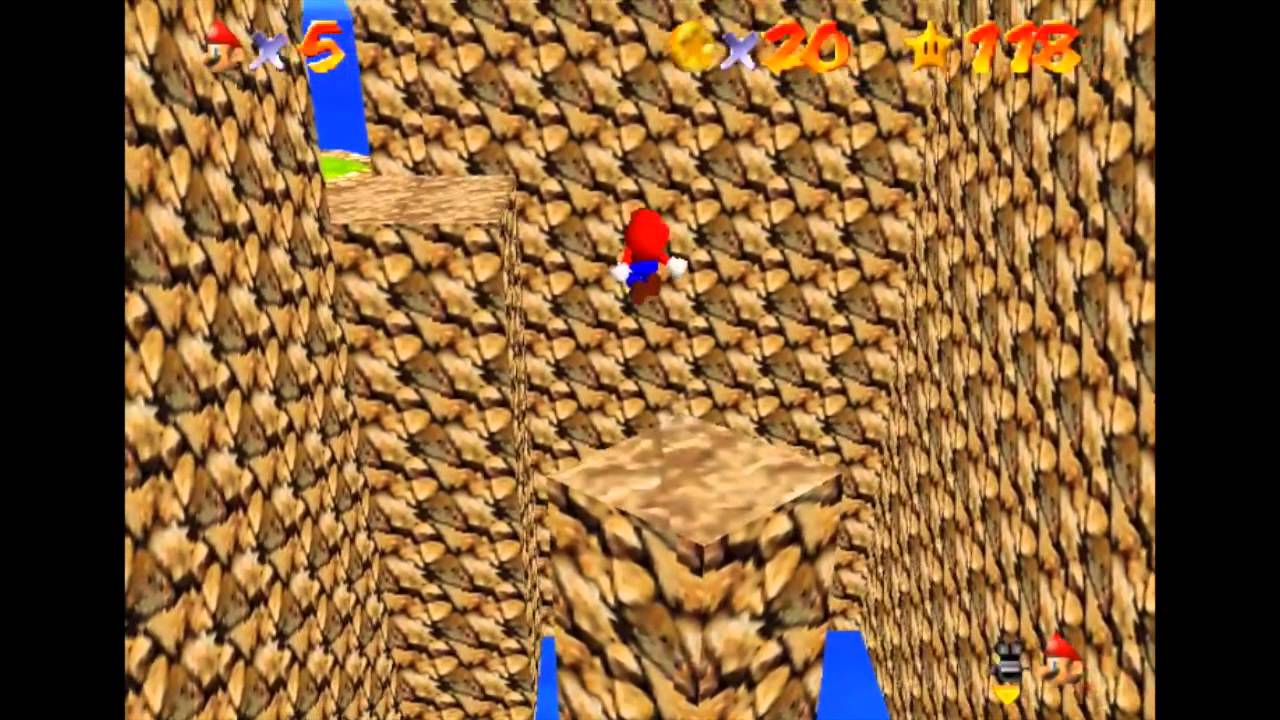 Super Mario 74: Course 12 - Cliff of Wrath Walkthrough