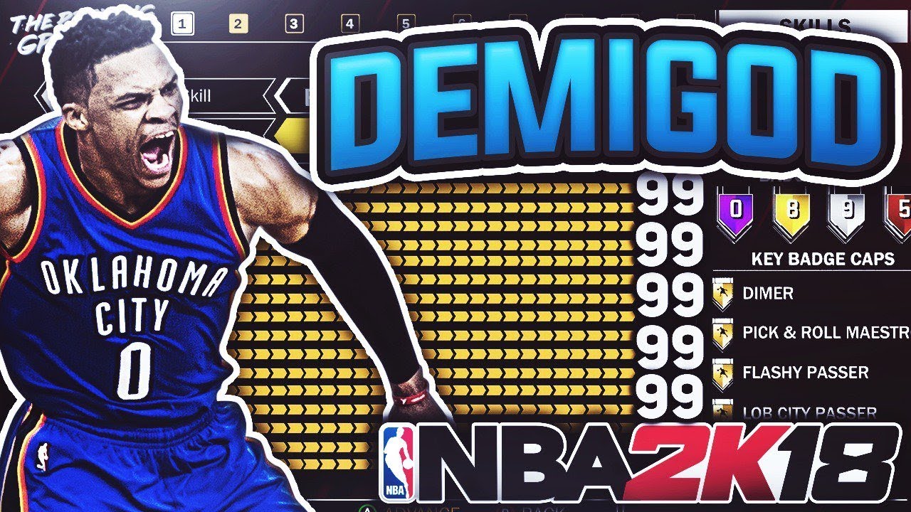 NBA 2K18: Best DEMIGOD Point Guard Build!