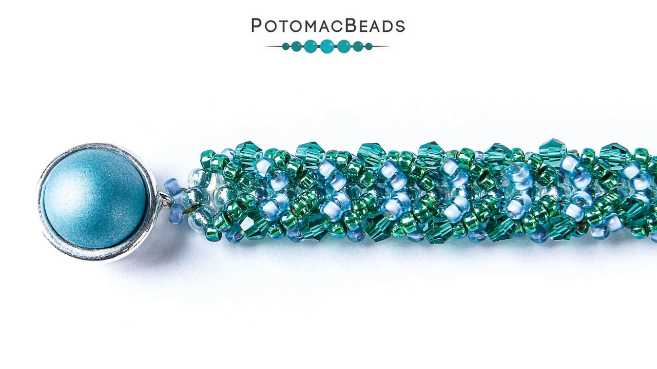 Arctic Waves Bracelet - DIY Jewelry Making Tutorial by PotomacBeads